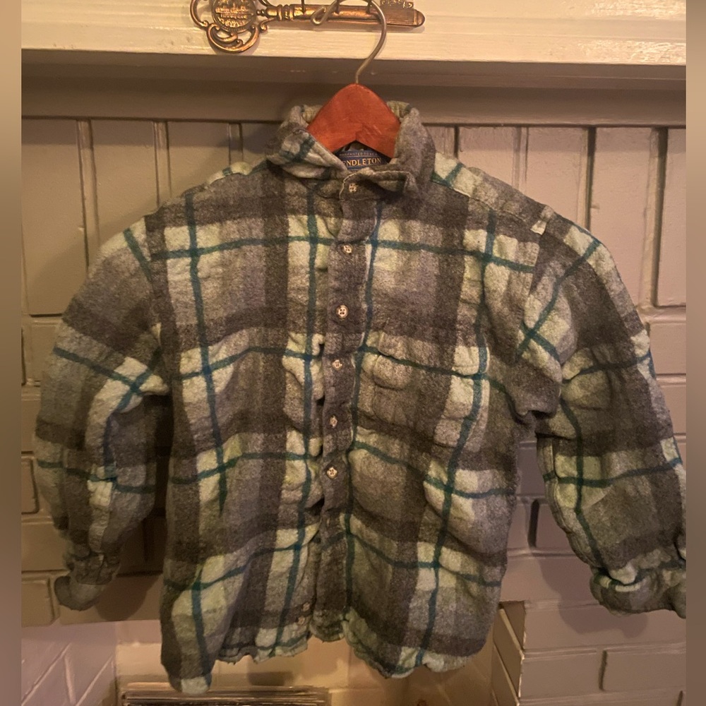 Kids Pendleton 100% Wool Flannel Size S
